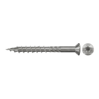 fischer Terrasenschraube FTS-RTP 5,0 BT 450, Linsensenkopf, TX-Antrieb, im Eimer
