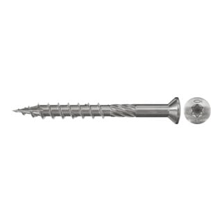fischer Terrasenschraube FTS-RTP 5,0 BT 450, Linsensenkopf, TX-Antrieb, im Eimer