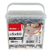fischer Terrasenschraube FTS-RTP 5,0 BT 450, Linsensenkopf, TX-Antrieb, im Eimer-3
