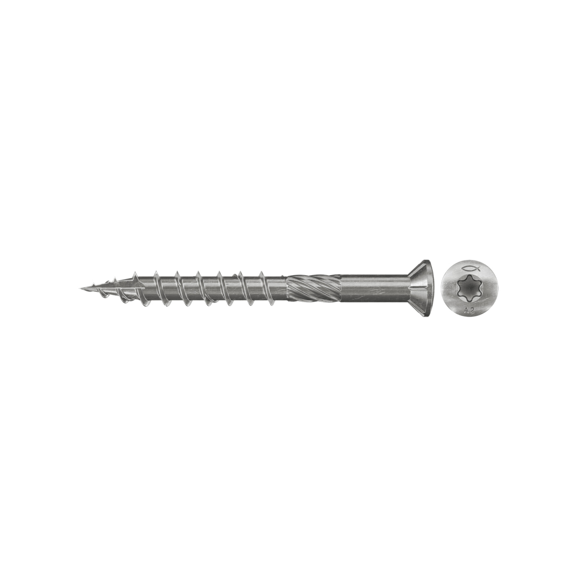 fischer Terrassenschraube 5,0x50 Senkk. A2 TG TX