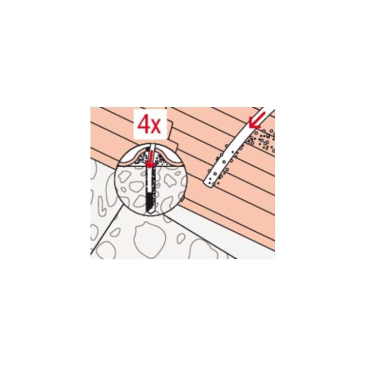 fischer Tige filetée bois STSR M12x350 A2