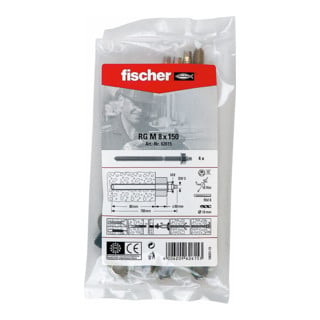 fischer Tige filetée RG M 8 x 150 B