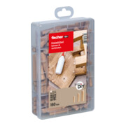 fischer Tourillons en bois easyDIY boîte (160 pièces)