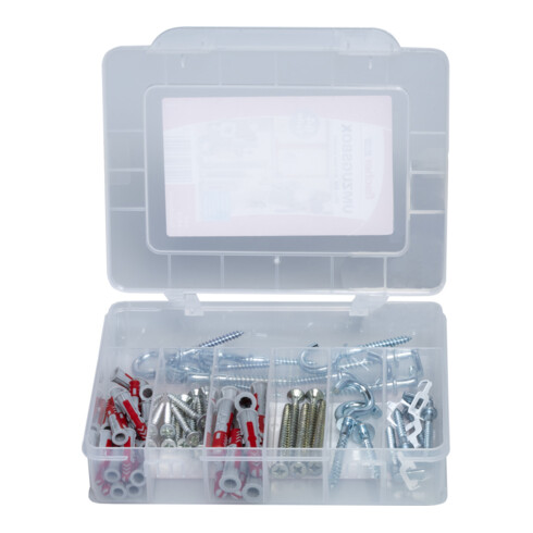 fischer Umzugsbox DuoPower 6 und 8 mm 64-teilig