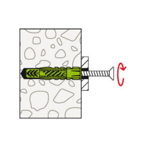 fischer Universaldübel UX Green 6x35 R K (20)