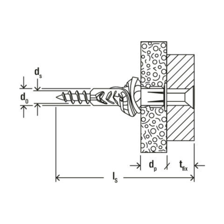 fischer Universaldübel UX Green 6x50 R S K (10)