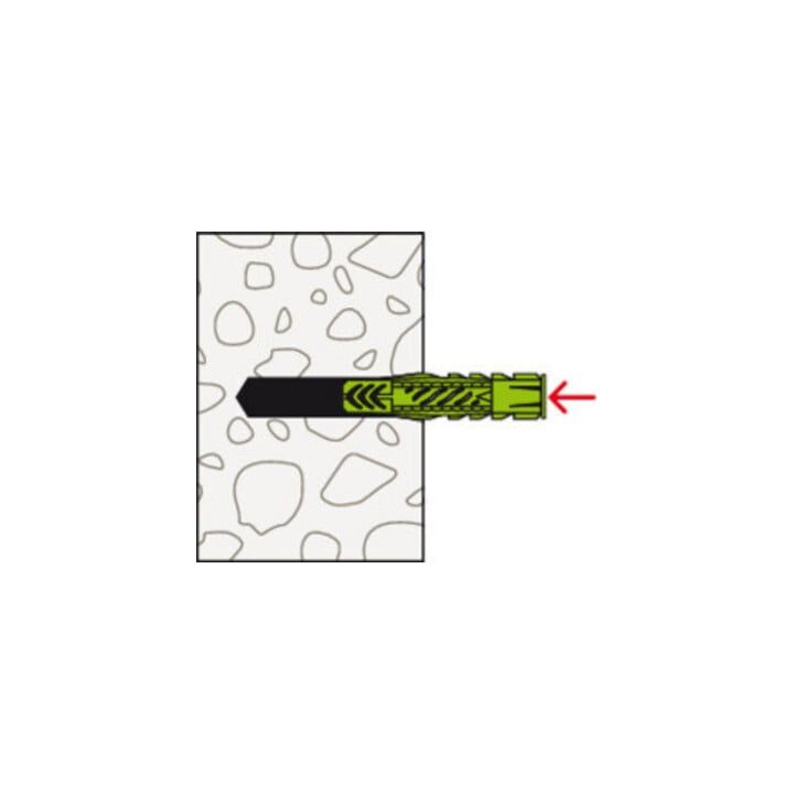 fischer Universaldübel UX Green 6x50 R S K (10)