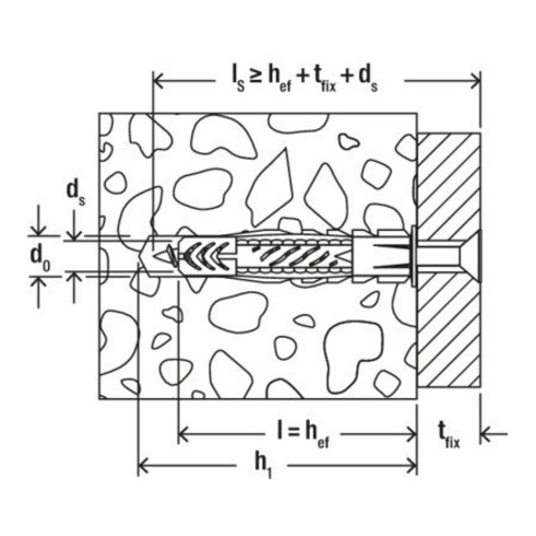 fischer Universaldübel UX 8x50 R K (10)