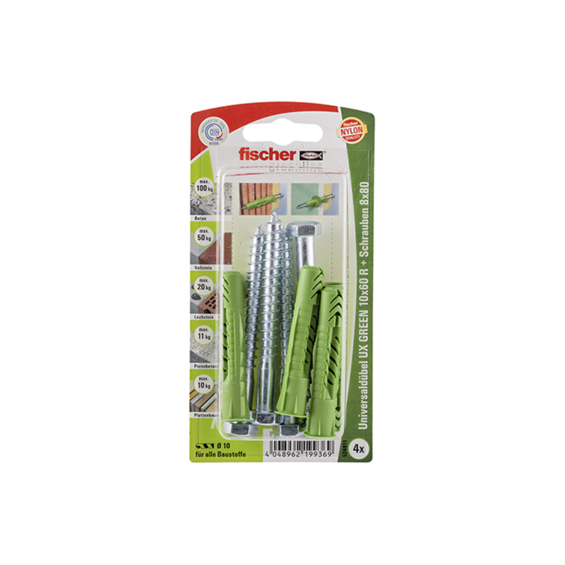fischer Universaldübel UX GREEN 10x60 R S K (4)