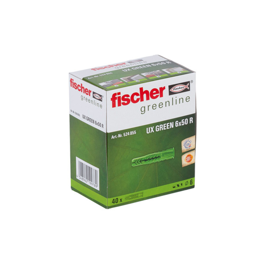 fischer Universaldübel UX GREEN mit Flachbund