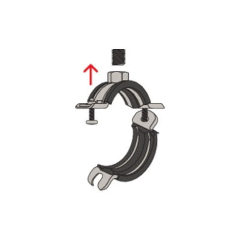 fischer Universalrohrschelle FRS-L 46-52