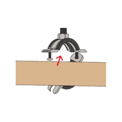 fischer Universalrohrschelle FRS-L 46-52