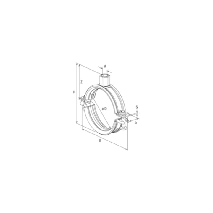 fischer Universalrohrschelle FRS-L 60-66