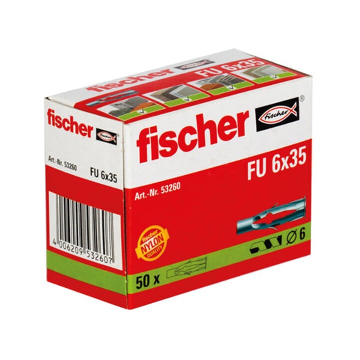 fischer  Universeelplug FU 6 x 35 zonder schroef
