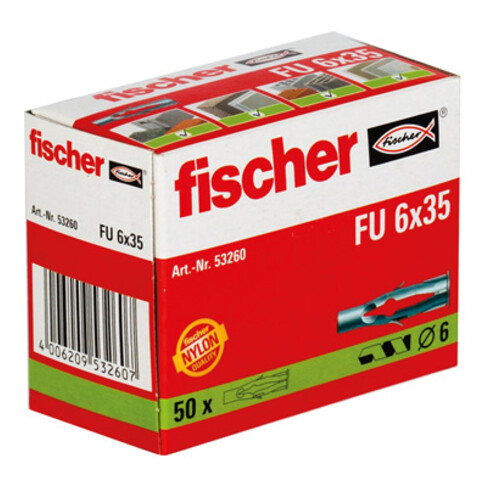 fischer  Universeelplug FU 6 x 35 zonder schroef