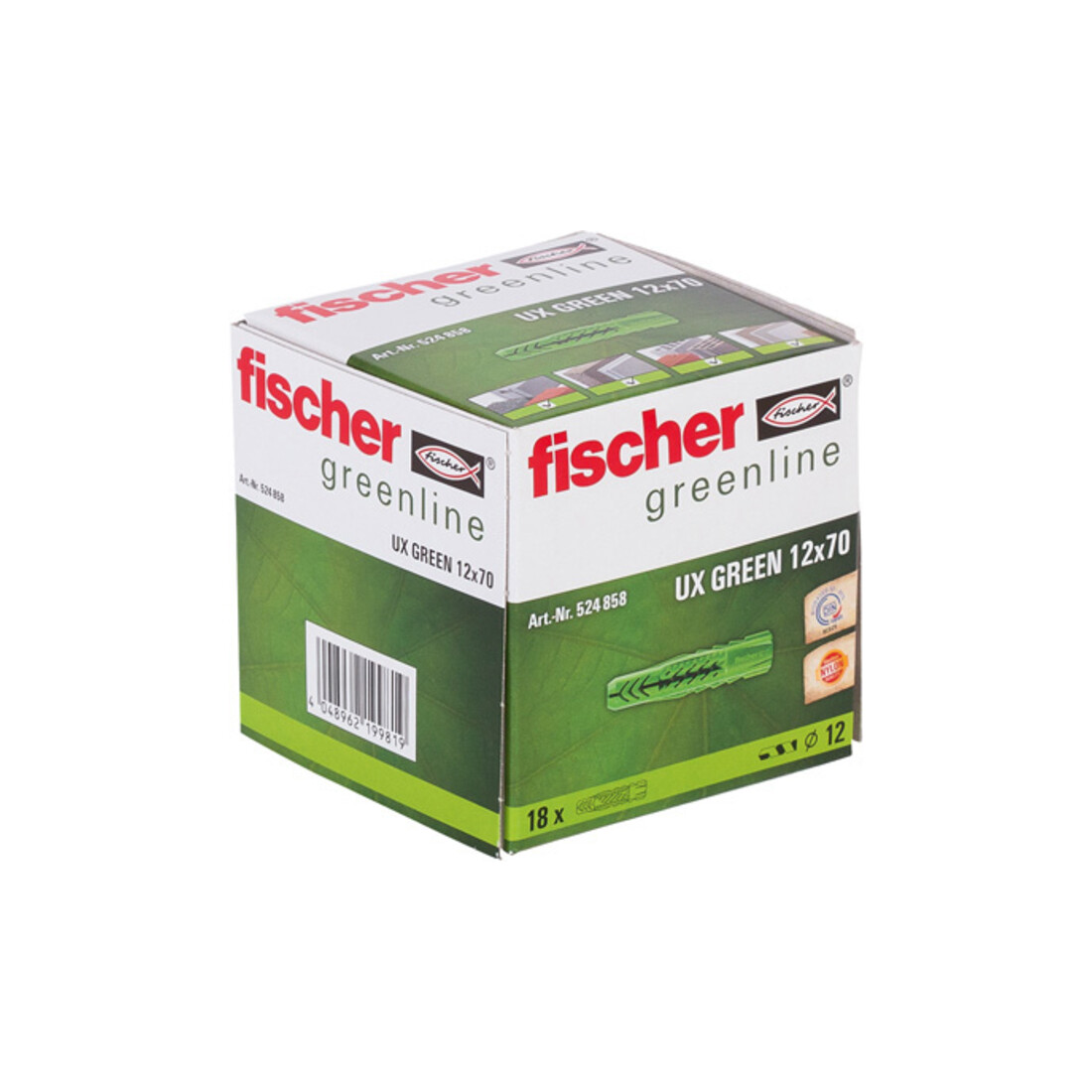fischer Universeelplug UX Green 12 x 70