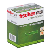 fischer Universele plug UX GROEN met platte kraag-2