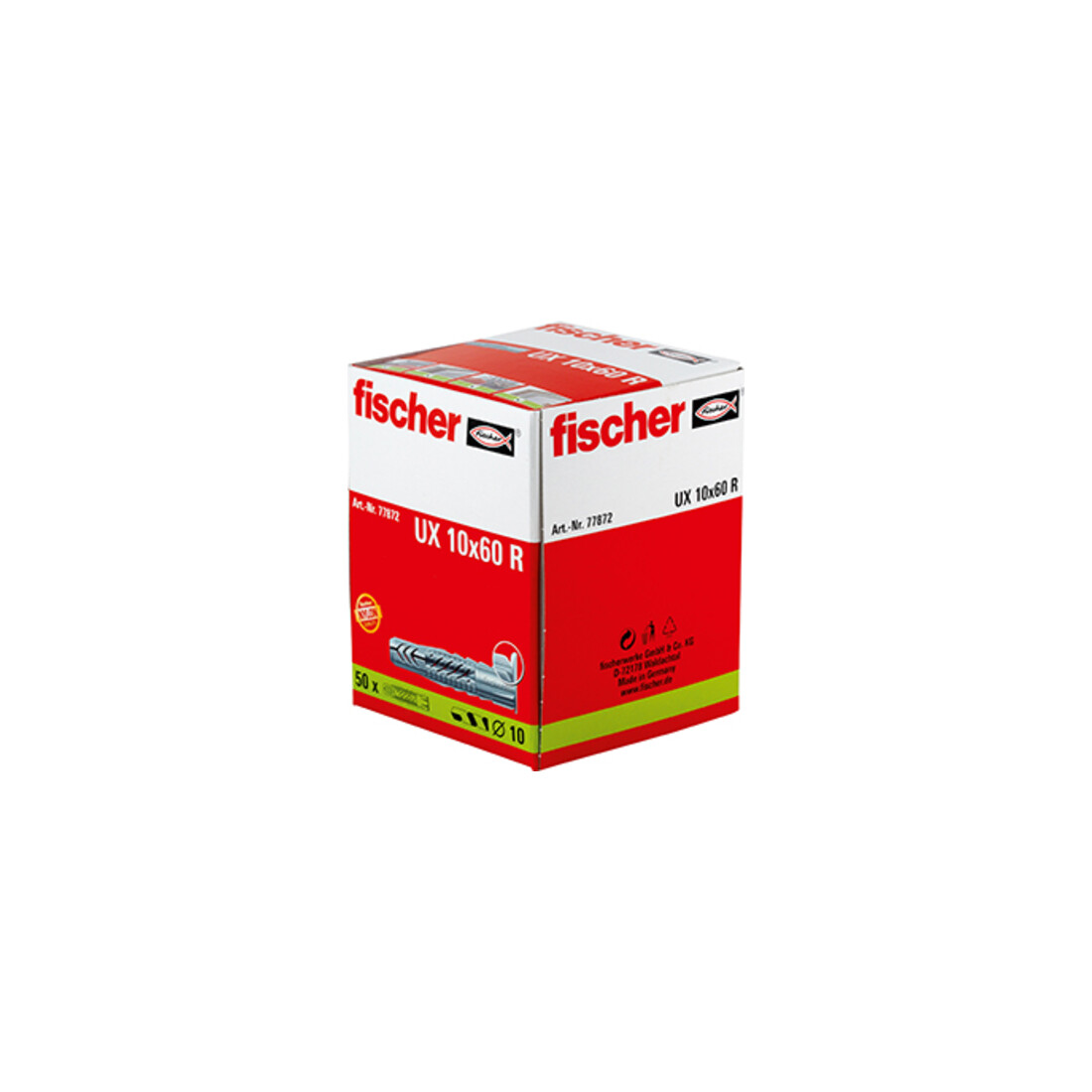 Fischer  universele plug UX 10x60 R