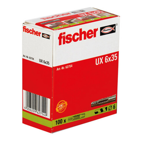 Fischer  universele plug UX 6x35