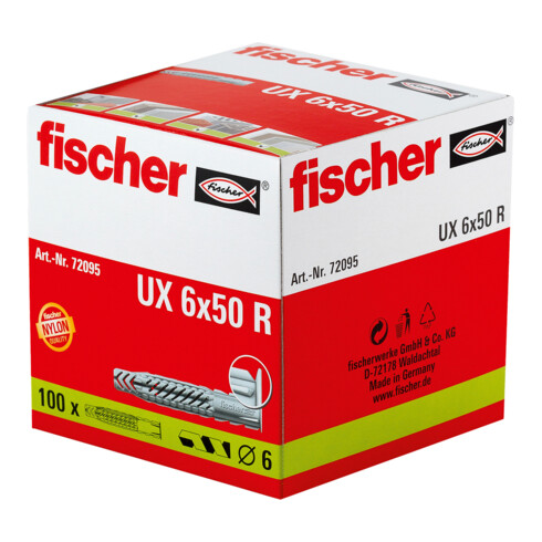 Fischer  universele plug UX 6x50 R