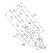 fischer Variabler Schienenfuß VB gvz-2