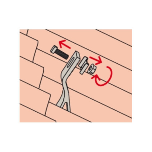 fischer Verbindungswinkel RH-Dachhaken LAB AL