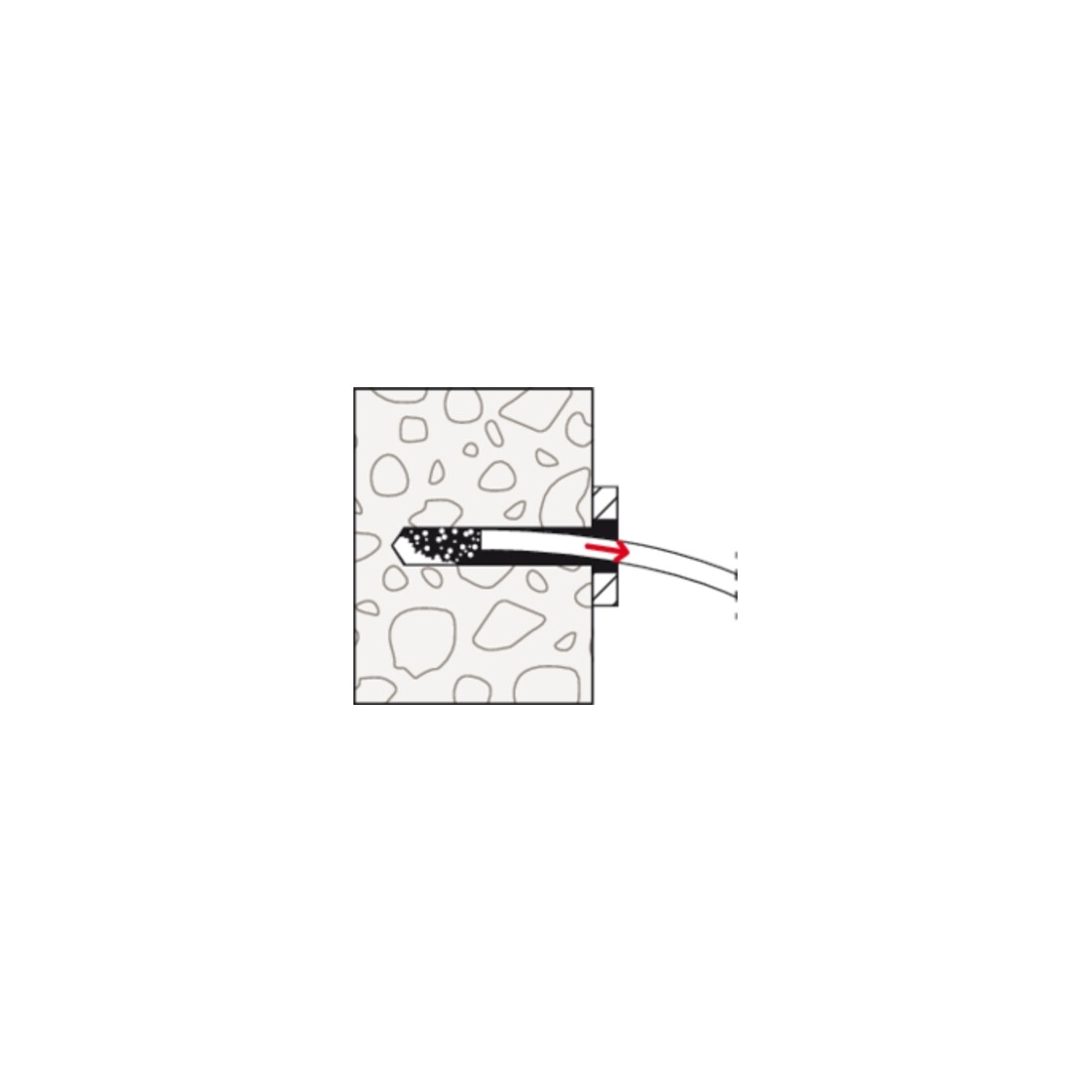 fischer Vis à béton UltraCut FBS II 10 x 160 105/95/75 US R à tête hexagonale avec rondelle intégrée