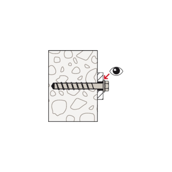 fischer Vis à béton UltraCut FBS II 12 x 170 110/95/70 US à tête hexagonale avec rondelle intégrée