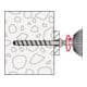 fischer Vis à béton UltraCut FBS II 6x35 M6 I fileté M8, acier électrozingué