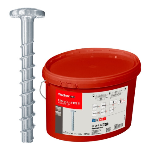 fischer Vis à béton UltraCut FBS II 6x40/5 LP seau (620)