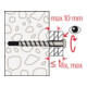 fischer Vis à béton UltraCut FBS II 6x55 M6 I fileté M8, acier électrozingué-5