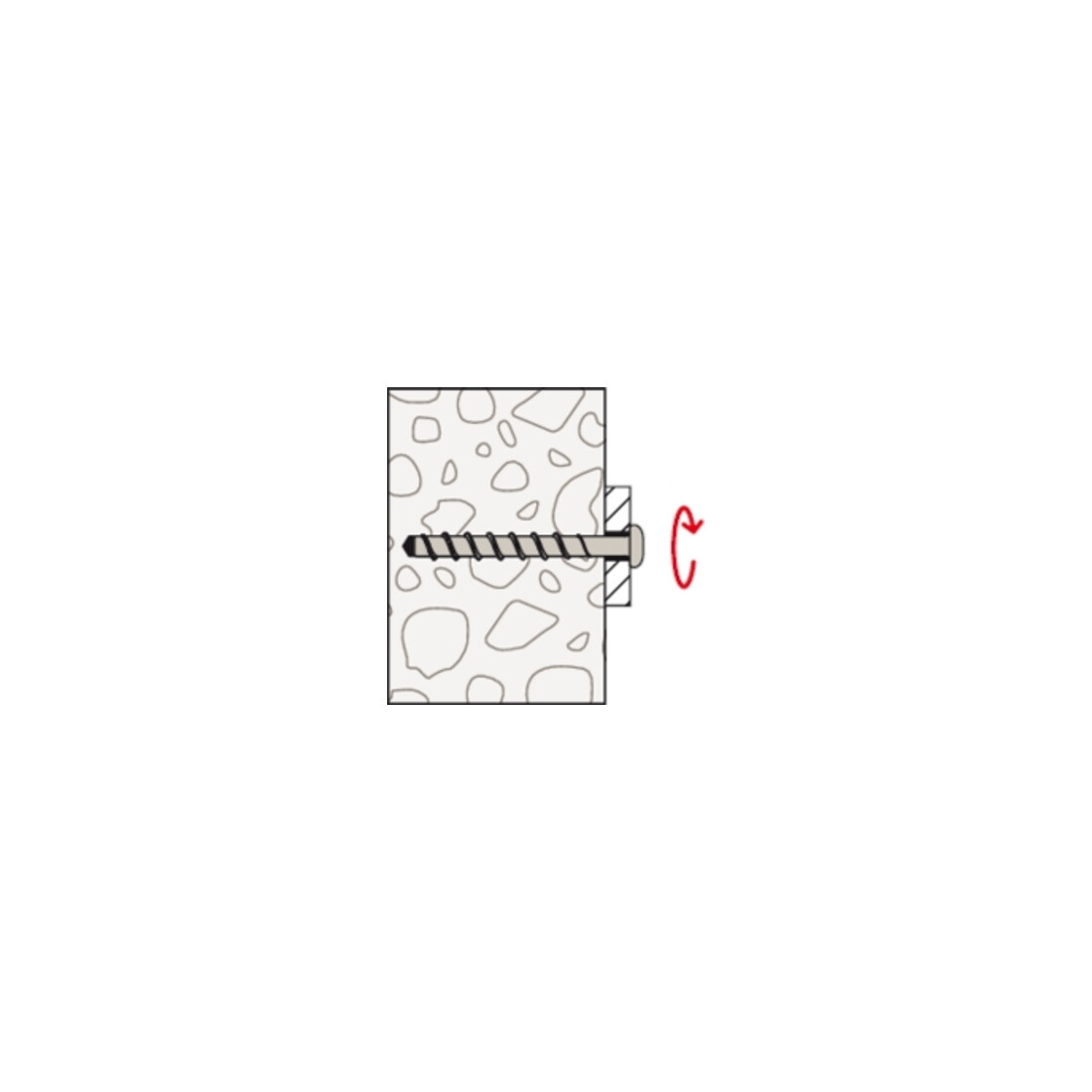 fischer Vis à béton UltraCut FBS II 8 x 100 50/35 SK à tête fraisée
