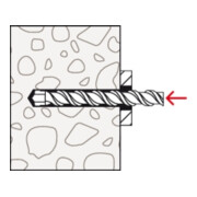 fischer Vis à béton UltraCut FBS II 8 x 140 90/75 SK à tête fraisée-4