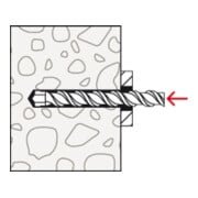 fischer Vis à béton UltraCut FBS II 8 x 140 90/75 US R à tête hexagonale avec rondelle intégrée-5