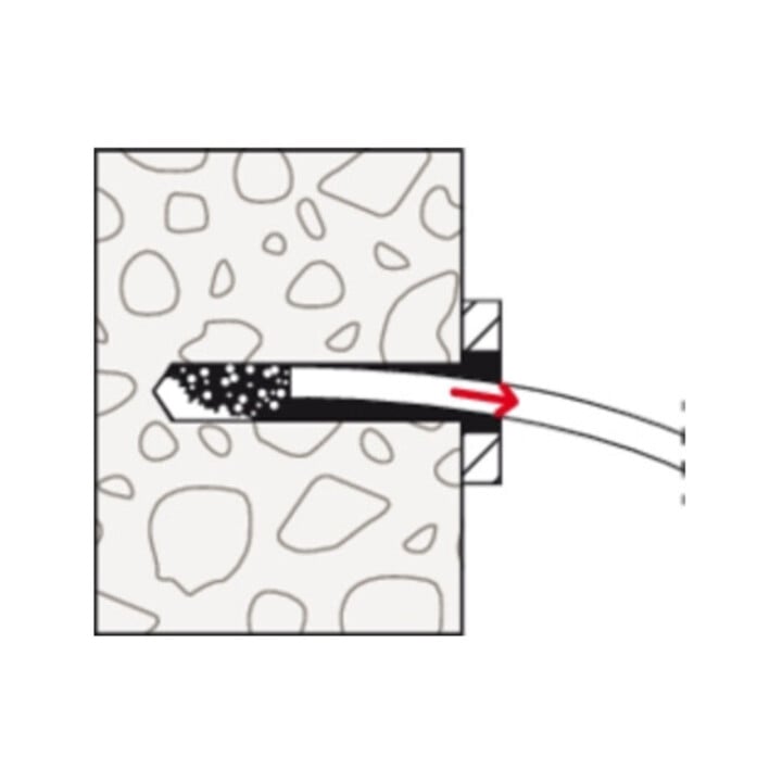 fischer Vis à béton UltraCut FBS II 8x150100/85 US TX à tête hexagonale avec rondelle intégrée et empreinte TX