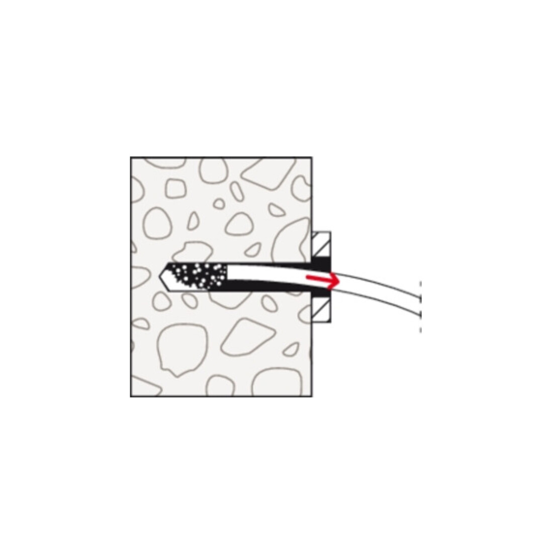fischer Vis à béton UltraCut FBS II 8x150100/85 US TX à tête hexagonale avec rondelle intégrée et empreinte TX