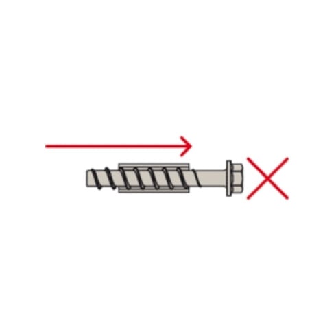 fischer Vis à béton UltraCut FBS II 8x170 120/105 US TX à tête hexagonale avec rondelle intégrée et empreinte TX