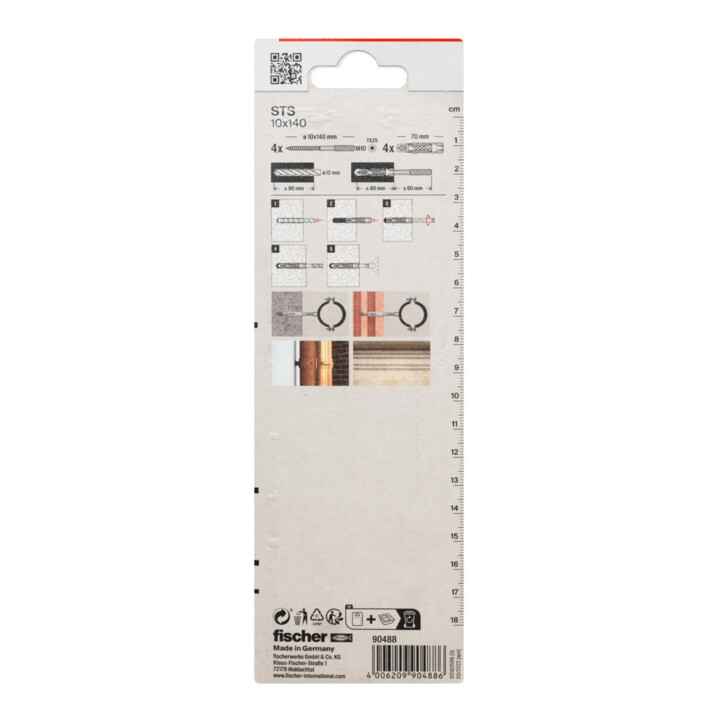 fischer Vis à tige filetée STS 10 x 140 + UX K SB-SaMo