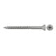 fischer Vis de façade FFSII-RT6 5,0 x 70 A2 Tête fraisée, empreinte TX, inox A2, filetage partiel