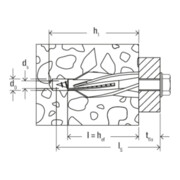 Vis de sécurité à tête hexagonale fischer 6 pans-2