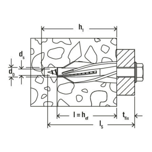 fischer Vis de sécurité 7,0x89 FUS R
