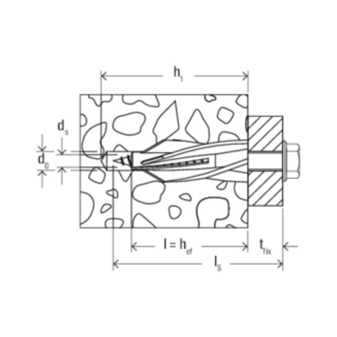 fischer Vis de sécurité à tête fraisée empreinte TX 7 x 87 T A4 en acier inoxydable A4