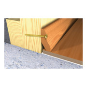 fischer Vis Power-Fast FPF-LZ 5,0 x 50 A2F 200 Tête fraisée bombée, empreinte PZ, inox A2, filetage total-3