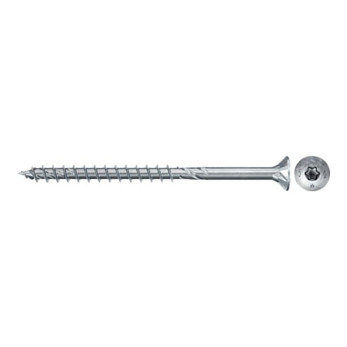fischer Vis PowerFast II FPF II CTP 4,0x60 BC 500 Tête fraisée, empreinte TX, zingué blanc, filetage partiel