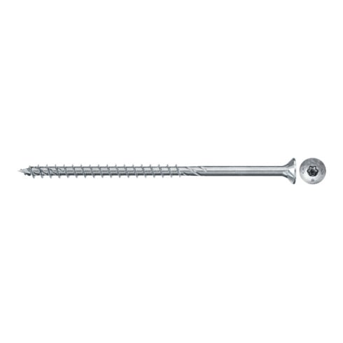 fischer Vis PowerFast II FPF II CTP 5,0X100 BC 50 Tête fraisée, empreinte TX, zingué blanc, filetage partiel