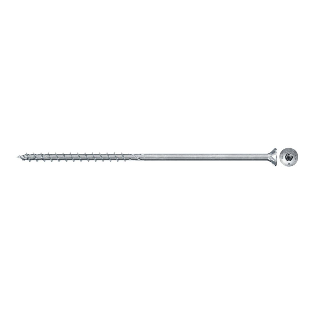 fischer Vis PowerFast II FPF II CTP 6,0X150 BC 50 Tête fraisée, empreinte TX, zingué blanc, filetage partiel