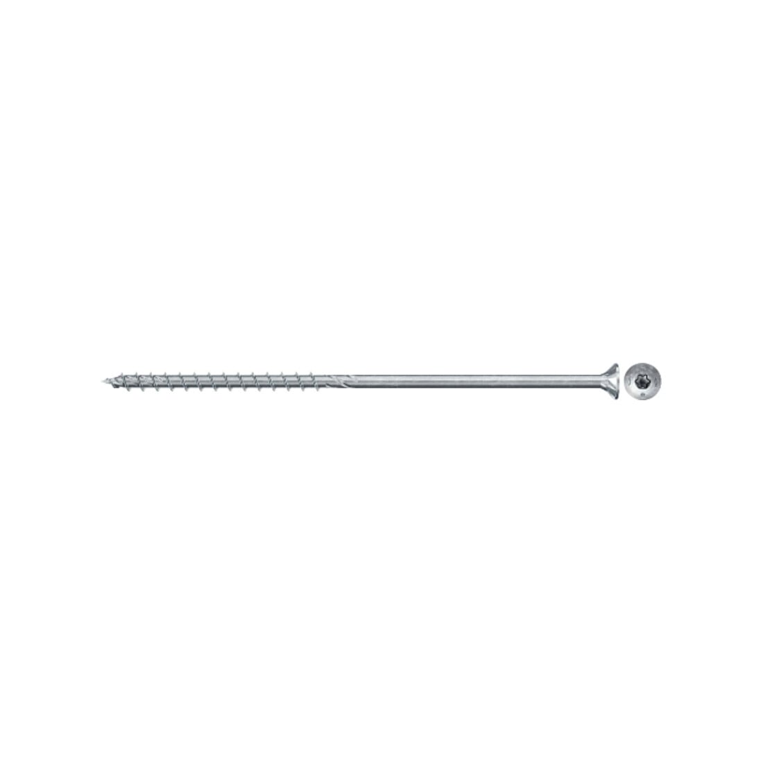 fischer Vis PowerFast II FPF II CTP 6,0X150 BC 50 Tête fraisée, empreinte TX, zingué blanc, filetage partiel