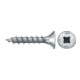 fischer Vis PowerFast II FPF II CZF 3,0x12 BC 500 Tête fraisée, empreinte PZ, zingué blanc, filetage total