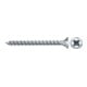 fischer Vis PowerFast II FPF II CZF 3,5x30 BC 300 Tête fraisée, empreinte PZ, zingué blanc, filetage total