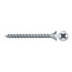fischer Vis PowerFast II FPF II CZF 3,5x40 BC 300 Tête fraisée, empreinte PZ, zingué blanc, filetage total